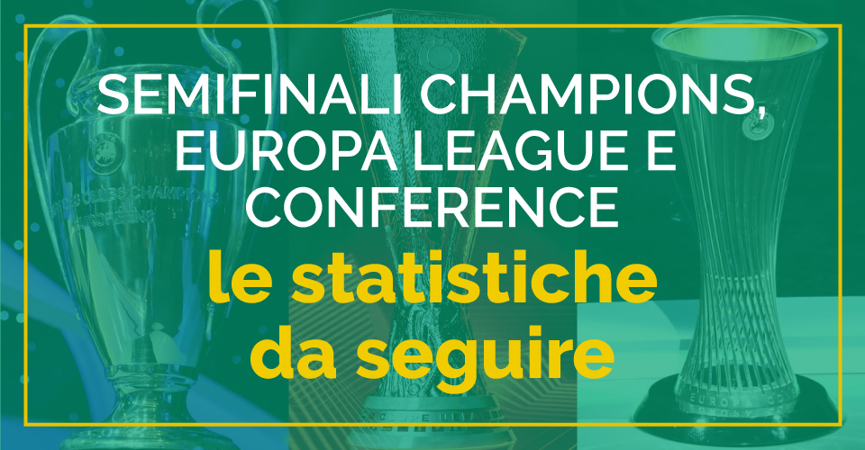Champions League, Europa League, Conference League statistiche e quote sul passaggio turno